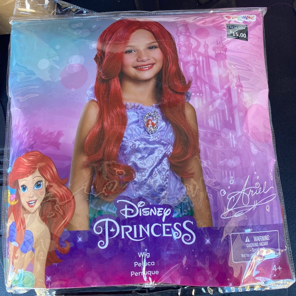 Disney Kids Ariel red wig